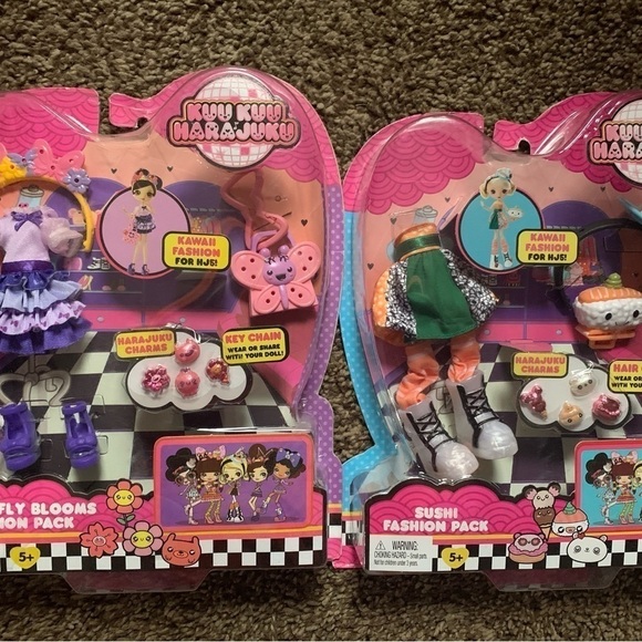 Kuu Kuu Harajuku Set of 2  Sushi Fashion Pack & Butterfly Blooms Fashion Pack - Picture 1 of 4